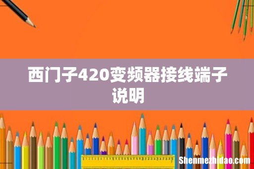 西门子420变频器接线端子说明