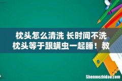 枕头怎么清洗 长时间不洗枕头等于跟螨虫一起睡！教你一招，枕头干净如新
