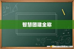 智慧团建全称