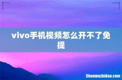 vivo手机视频怎么开不了免提