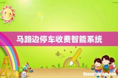 马路边停车收费智能系统