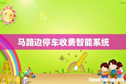 马路边停车收费智能系统