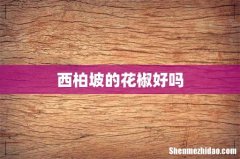 西柏坡的花椒好吗