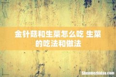 金针菇和生菜怎么吃 生菜的吃法和做法