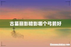 古墓丽影暗影哪个弓箭好