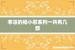 李凉的杨小邪系列一共有几部