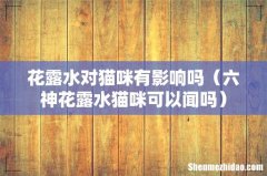 六神花露水猫咪可以闻吗 花露水对猫咪有影响吗