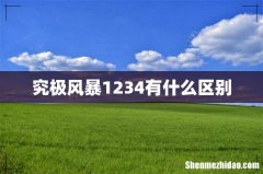 究极风暴1234有什么区别