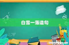 白雪一落造句