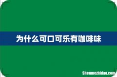 为什么可口可乐有咖啡味