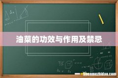 油菜的功效与作用及禁忌