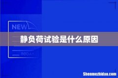 静负荷试验是什么原因