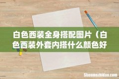 白色西装全身搭配图片（白色西装外套内搭什么颜色好看)