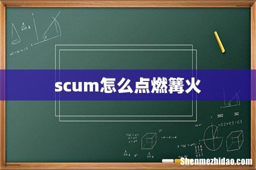 scum怎么点燃篝火