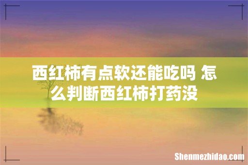 西红柿有点软还能吃吗 怎么判断西红柿打药没