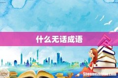 什么无话成语