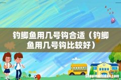 钓鲫鱼用几号钩比较好 钓鲫鱼用几号钩合适