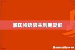 源氏物语男主到底爱谁
