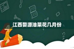 江西婺源油菜花几月份
