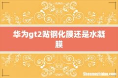 华为gt2贴钢化膜还是水凝膜