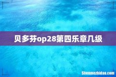 贝多芬op28第四乐章几级
