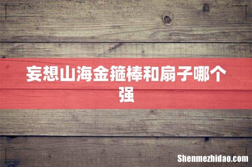 妄想山海金箍棒和扇子哪个强