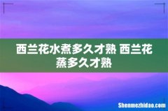 西兰花水煮多久才熟 西兰花蒸多久才熟