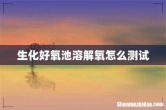 生化好氧池溶解氧怎么测试