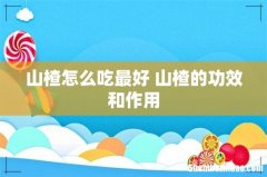 山楂怎么吃最好 山楂的功效和作用