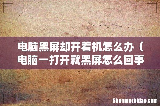 电脑一打开就黑屏怎么回事 电脑黑屏却开着机怎么办