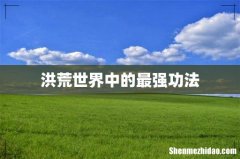 洪荒世界中的最强功法