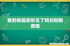 我的祝福你听见了吗刘和刚原唱