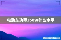 电动车功率350w什么水平
