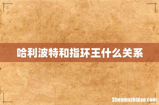 哈利波特和指环王什么关系
