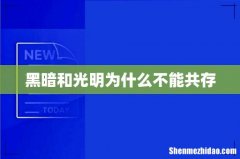 黑暗和光明为什么不能共存