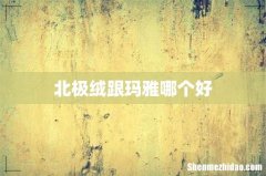 北极绒跟玛雅哪个好