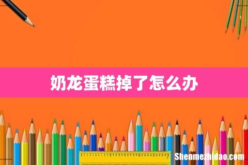 奶龙蛋糕掉了怎么办