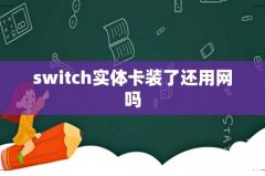 switch实体卡装了还用网吗