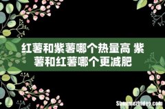 红薯和紫薯哪个热量高 紫薯和红薯哪个更减肥