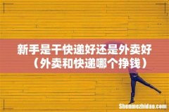 外卖和快递哪个挣钱 新手是干快递好还是外卖好