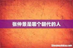 张仲景是哪个朝代的人