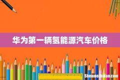 华为第一辆氢能源汽车价格