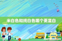 米白色和纯白色哪个更显白