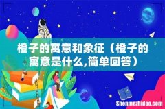 橙子的寓意是什么,简单回答 橙子的寓意和象征