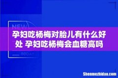孕妇吃杨梅对胎儿有什么好处 孕妇吃杨梅会血糖高吗