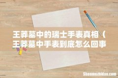 王莽墓中手表到底怎么回事 王莽墓中的瑞士手表真相