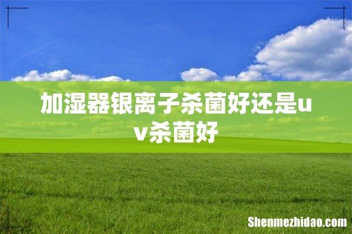 加湿器银离子杀菌好还是uv杀菌好