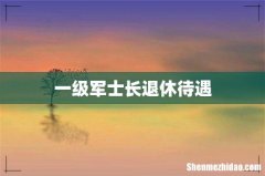 一级军士长退休待遇