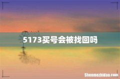 5173买号会被找回吗