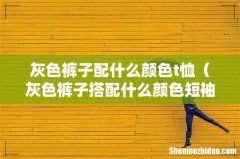 灰色裤子搭配什么颜色短袖 灰色裤子配什么颜色t恤